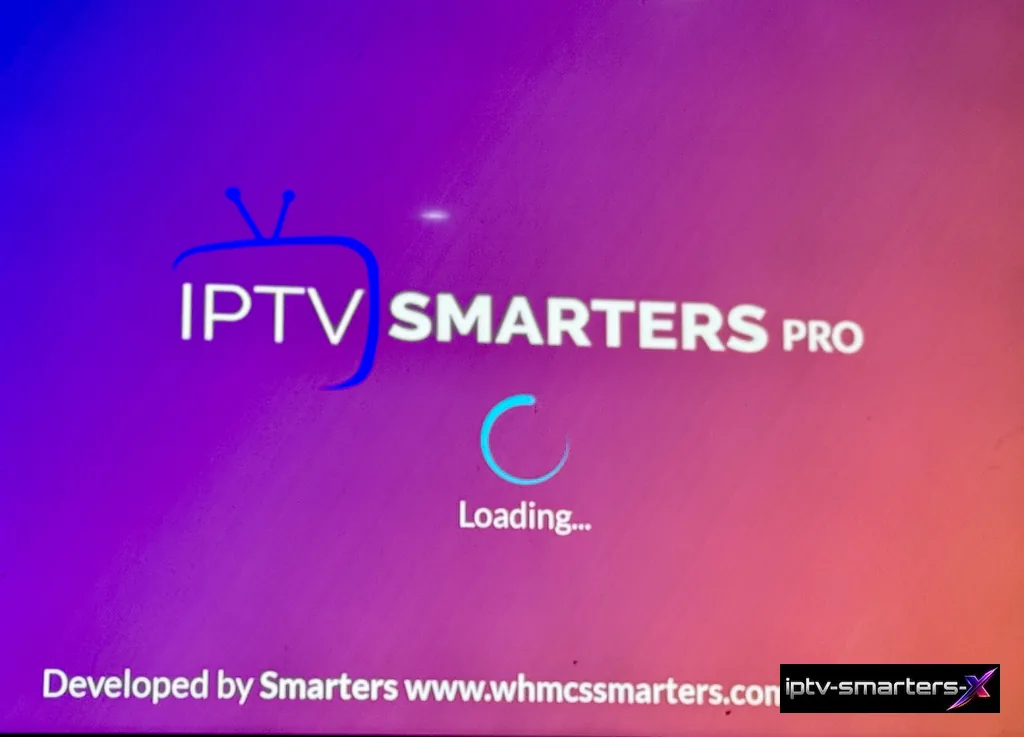 Chargement d'IPTV Smarters Pro